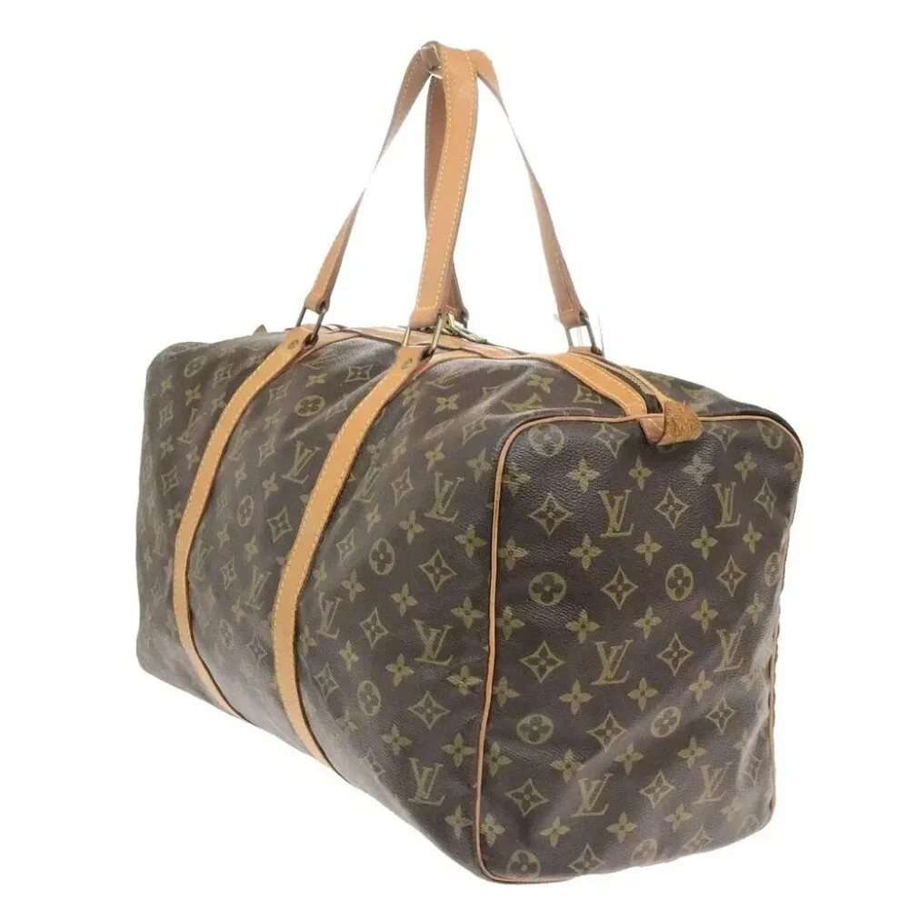 LOUIS VUITTON Sac Souple 45 Travel Hand Bag Monogram Leather BN